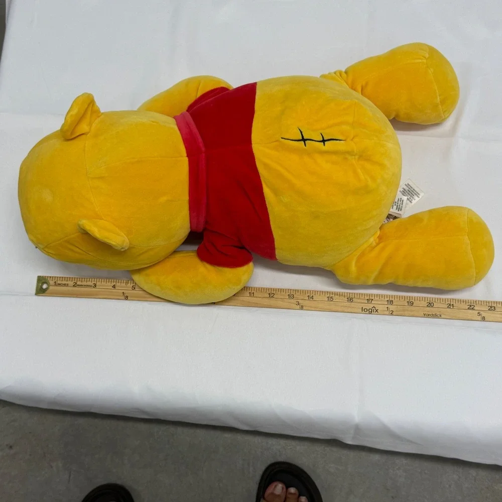 Disney Winnie the Pooh Cuddleez‎ Large Sleeping Plush Pillow 23 Inch Yellow Red